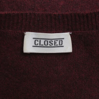 Closed Cashmere sweater in wine red
