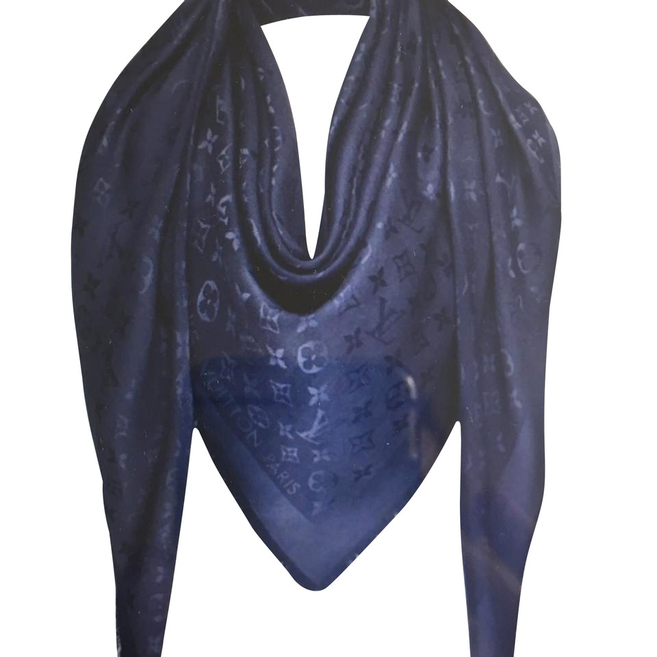 Louis Vuitton Monogram sjaal nachtblauw