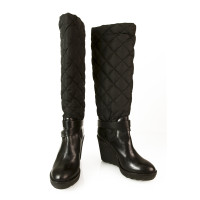 Moncler Boots Leather in Black