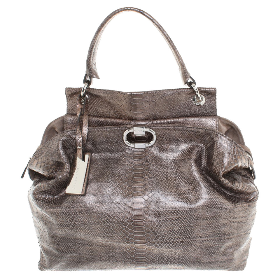 Coccinelle Shoppers with reptile embossing