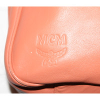 Mcm Umhängetasche aus Leder in Orange