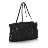 Prada Sac fourre-tout en Coton en Noir