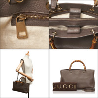 Gucci Bamboo Bag Leather in Grey