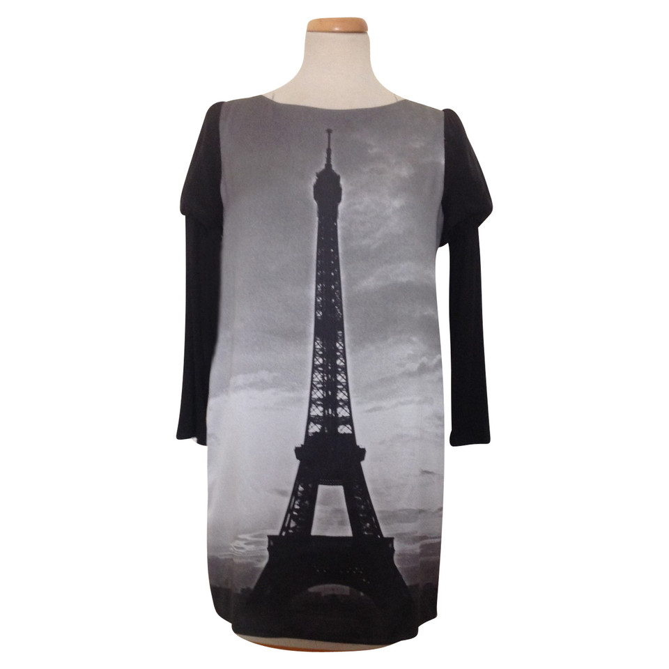Moschino Cheap And Chic Jurk met Eiffeltoren motief