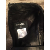 Chanel Kleid aus Leder in Schwarz