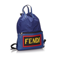 Fendi Backpack Cotton in Blue