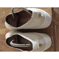 Calvin Klein Trainers Leather in Beige