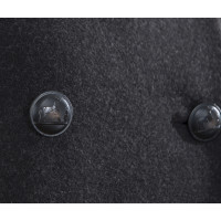 Hermès Jacke/Mantel aus Wolle in Grau