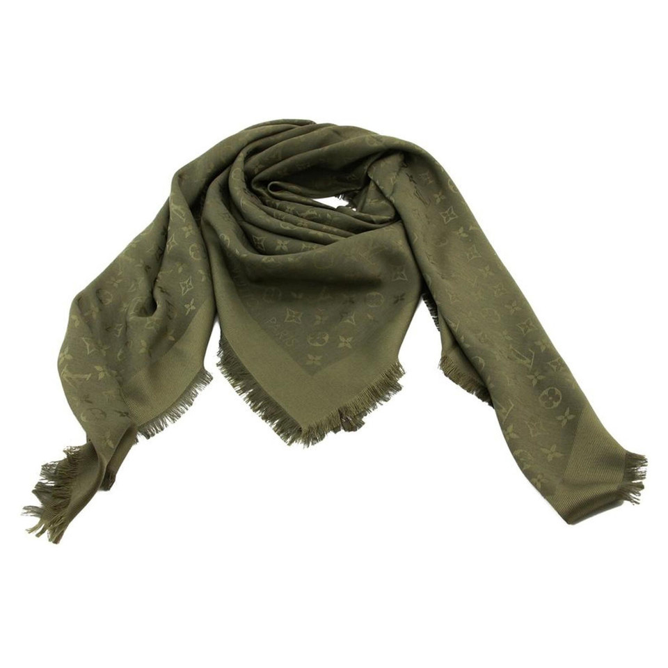 Louis Vuitton Scarf/Shawl Silk in Khaki