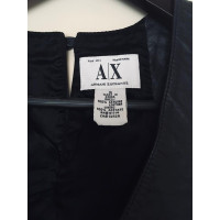 Armani Jeans Vest Leer in Zwart