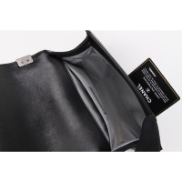 Chanel Boy Bag Leer in Zwart