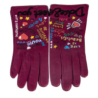 Dolce & Gabbana Gloves Leather in Pink