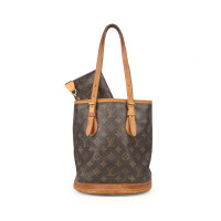 Louis Vuitton Petit  Bucket in Tela in Marrone