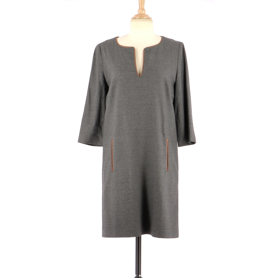 Comptoir Des Cotonniers Dress Wool in Grey