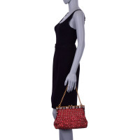 Dolce & Gabbana Handtasche aus Baumwolle in Rot