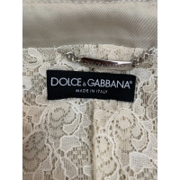 Dolce & Gabbana Jacke/Mantel aus Baumwolle in Beige