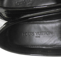 Louis Vuitton Slippers/Ballerina's Leer in Zwart