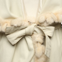 Dolce & Gabbana Jacke/Mantel aus Leder in Beige