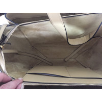 Céline Tri Fold Shoulder Bag Leather in Beige