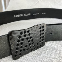 Armani Jeans Gürtel aus Leder in Schwarz