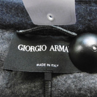 Giorgio Armani Jacke/Mantel aus Kaschmir in Grau