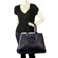 Tory Burch Tote bag Patent leather in Blue