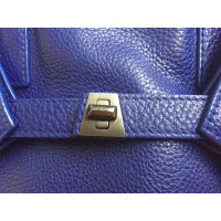 Akris Shoulder bag Leather in Blue
