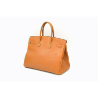 Hermès Birkin Bag 35 in Tela in Arancio