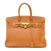 Hermès Birkin Bag 35 aus Canvas in Orange