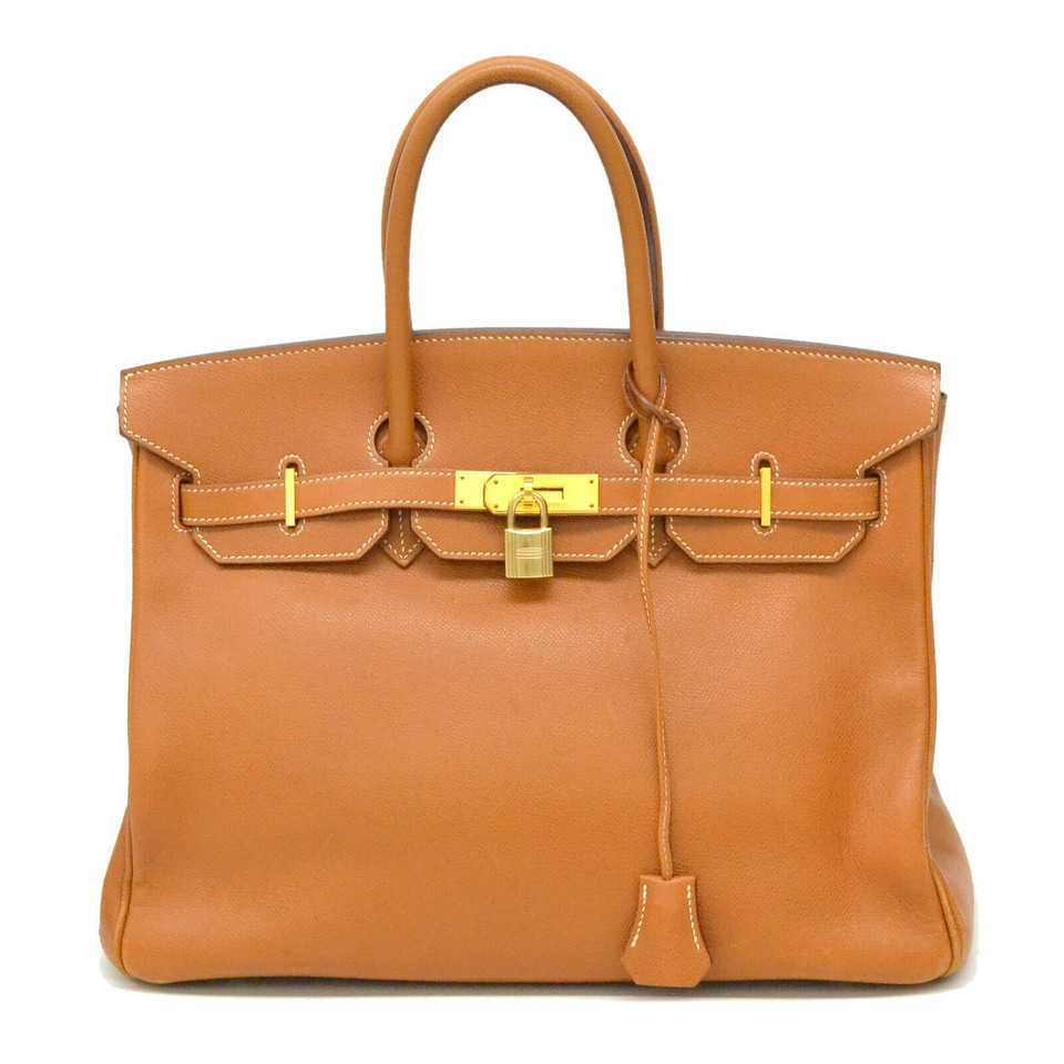 Hermès Birkin Bag 35 in Tela in Arancio