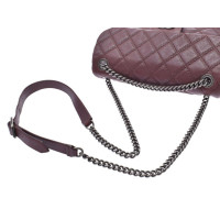 Chanel Flap Bag Patent leather in Bordeaux