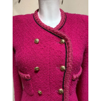 Chanel Jacket/Coat Wool in Fuchsia
