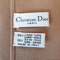 Christian Dior Echarpe/Foulard en Laine en Beige
