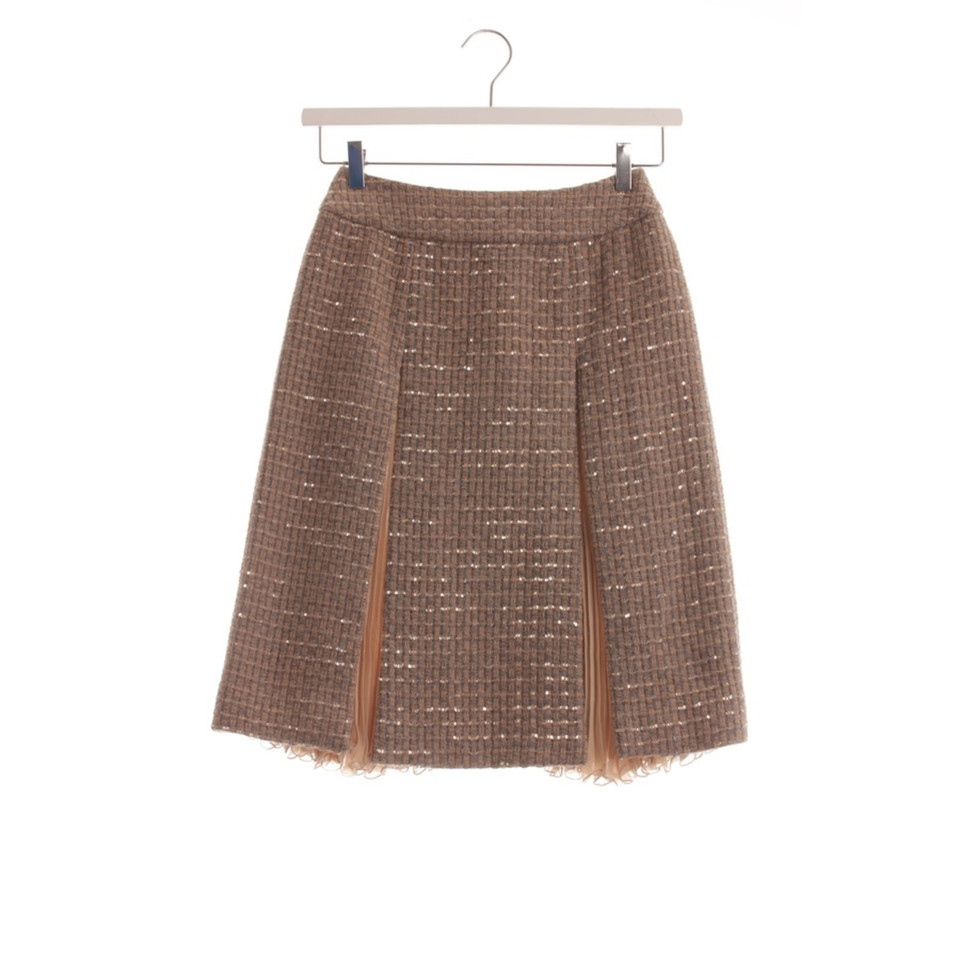 Chanel Skirt Wool in Beige