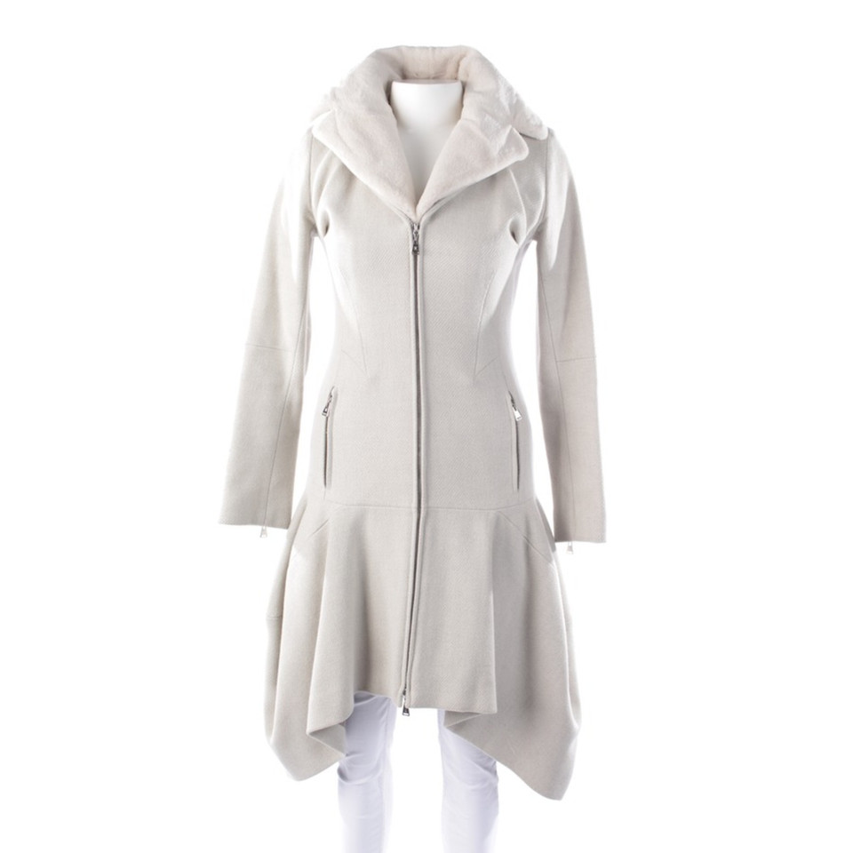 Louis Vuitton Jas/Mantel Wol in Wit