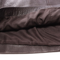Chanel Skirt Leather in Brown