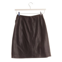 Chanel Skirt Leather in Brown