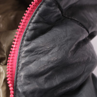 Duvetica Jacket/Coat Leather in Petrol