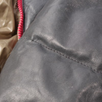 Duvetica Jacket/Coat Leather in Petrol