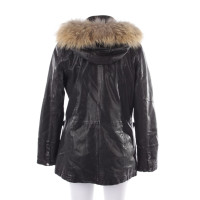 Oakwood Jacke/Mantel aus Leder in Schwarz