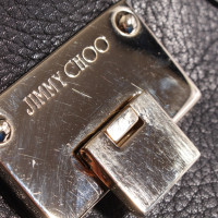 Jimmy Choo Umhängetasche aus Leder in Schwarz