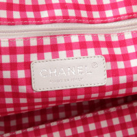 Chanel Shopper in Tela in Rosso