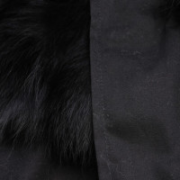 Furry Veste/Manteau en Coton en Noir