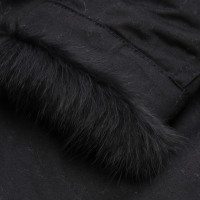 Furry Jacket/Coat Cotton in Black