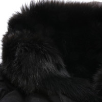 Furry Veste/Manteau en Coton en Noir