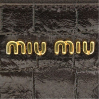 Miu Miu Clutch Bag Leather in Brown
