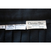 Christian Dior Rock aus Wolle in Schwarz