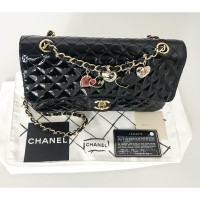 Chanel Handtas Lakleer in Zwart