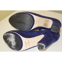 Repetto Pumps/Peeptoes aus Wildleder in Blau