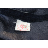 Roberta Di Camerino Jacke/Mantel aus Leder in Blau